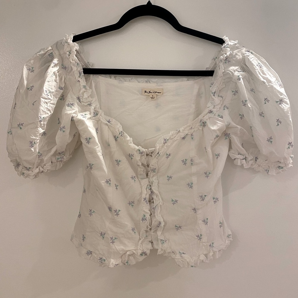 For Love and Lemons Floral Blouse